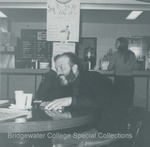 Bridgewater College, Photograph of Professor William P. Albright in the snack shop, undated by Bridgewater College