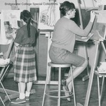 Bridgewater College, Two students painting, undated by Bridgewater College