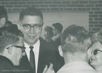 Bridgewater College, Greg Geisert (photographer), photograph of Dean of Students J. Alaric Bowman, Jr. and others on Parents' Day, circa 1968 by Greg Geisert