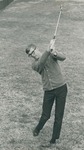 Bridgewater College, Chris Lydle (photographer), Photograph of Mike Betts playing golf, 1968 by Chris Lydle