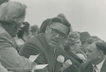 Bridgewater College, Photograph of J. Alaric Bowman and others at an event, undated by Bridgewater College