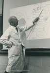 Bridgewater College, Photograph of Robert Burns teaching with charts, undated by Bridgewater College