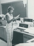 Bridgewater College, Photograph of Senior Judy Byrd with computers, 1979 by Bridgewater College