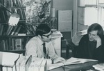 Bridgewater College, Photograph of Economics Professor Ray Baker and a student, undated by Bridgewater College