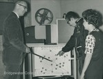Bridgewater College, Photograph of Professor William E. Barnett teaching students with a Sociogram, undated by Bridgewater College