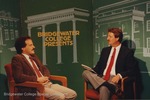 Bridgewater College, Photograph of Dr. Carl Bowman and host Steve Smith on BC Presents, July 1991 by Bridgewater College