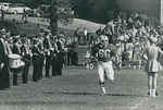 Bridgewater College Marching Band shown on the sideline at a football game, undated by Bridgewater College