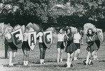 Bridgewater College, Dan Legge (photographer), Marching Band majorettes, circa 1968 by Dan Legge