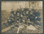 Matted photograph of Bridgewater College baseball team stated to be circa 1895 by Bridgewater College