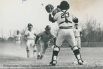 Bridgewater College baseball action photograph of Terry Brown, circa 1979 by Bridgewater College