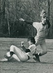 Bridgewater College baseball action photograph, circa 1979 by Bridgewater College