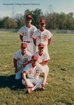 Bridgewater College, Portrait of five baseball players, 1987 by Bridgewater College