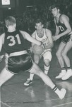 Bridgewater College, Chris Lydle (photographer), Men's basketball action photograph featuring Jim Hawley, circa 1966 by Chris Lydle