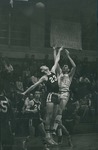 Bridgewater College, Chris Lydle (photographer), Men's basketball action photograph featuring Jim Upperman, circa 1966 by Chris Lydle