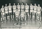 Bridgewater College, Richard Geib (photographer), Men's varsity basketball team portrait, 1967-1968 by Richard Geib
