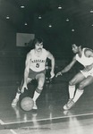 Bridgewater College, Ed Novak (photographer), Two men's intramural basketball players, circa 1976 by Ed Novak