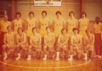 Bridgewater College Men's varsity basketball team portrait, 1972-1973 by Bridgewater College