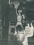 Bridgewater College, Men's basketball action photograph featuring Keith Howard, circa 1983 by Bridgewater College