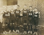 Bridgewater College, Sophomore men's basketball team portrait, Class of 1923, 1920 by Bridgewater College