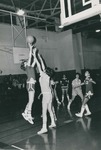 Bridgewater College, Denise Taylor (photographer), Women's basketball action photograph featuring Janet Stivers, circa 1975 by Denise Taylor