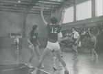 Bridgewater College, Bob Blair (photographer), Women's basketball action photograph, circa 1970 by Bob Blair
