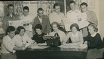 Bridgewater College, B. C. Bee Business Staff and typists, circa 1955 by Bridgewater College