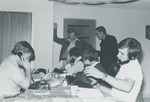 Bridgewater College, Photograph of Alaric Bowman and others working the Phonathon, undated by Bridgewater College