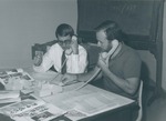 Bridgewater College, Photograph of Jonathan Lyle and Steve Mason working the Phonathon, 1986 by Bridgewater College
