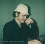 Bridgewater College, Polaroid photograph of Leland Harding at the Phonathon, circa 1979 by Bridgewater College