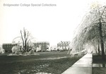 Bridgewater College, Blue Ridge and Rebecca across mall after ice storm, undated by Bridgewater College