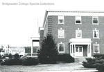 Bridgewater College, Side of Blue Ridge Hall with College Farm in background, undated by Bridgewater College