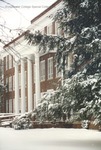 Bridgewater College, Bowman Hall entrance in snow, 10 December 1992 by Bridgewater College