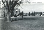 Bridgewater College, Bowman Hall with the college farm and Dinkle Avenue in background, undated by Bridgewater College