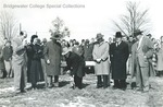 Bridgewater College, Bob Riley (photographer), Bowman Hall groundbreaking, 1 March 1952 by Bob Riley