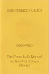 President's Report and Honor Roll of Donors 1979-1980