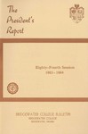 President's Report 1963-64 by Bridgewater College