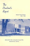 President's Report 1962-63 by Bridgewater College