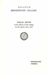 President's Report 1952-53 by Bridgewater College