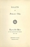 President's Report 1938-39