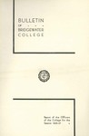 President's Report 1936-37 by Bridgewater College