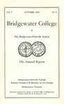 President's Report 1930-31 by Bridgewater College