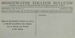 President's Report 1921-22 by Bridgewater College