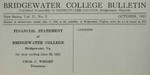 Treasurer's Report 1920-21 by Bridgewater College