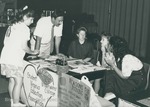 Bridgewater College, Photograph of Dr. David E. Coffman and students tabling for the BC Student Virginia Education Association, undated by Bridgewater College
