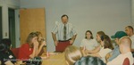Bridgewater College, Photograph of Dr. David E. Coffman and students at Orientation, July Session, 16 July 1996 by Bridgewater College