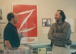 Bridgewater College, Photograph of David Cook and Mikael Salomon at the Zorro exhibit, 1994 by Bridgewater College