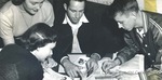 Bridgewater College, Students designing yearbook, early 1950s by Bridgewater College