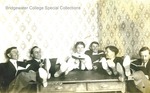 Bridgewater College students joking as they study, circa 1913 by Bridgewater College