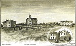 Bridgewater College campus with detail of Ladies Hall, 1890 by Bridgewater College