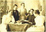 Bridgewater College students, possibly a literary society, circa 1901 by Bridgewater College